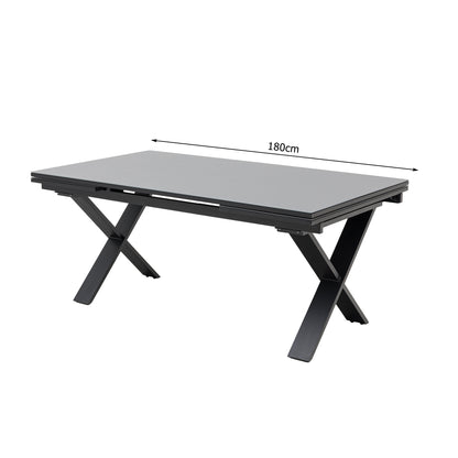 Aluminium Ausziehtisch Arona  180/240x100x74,5cm