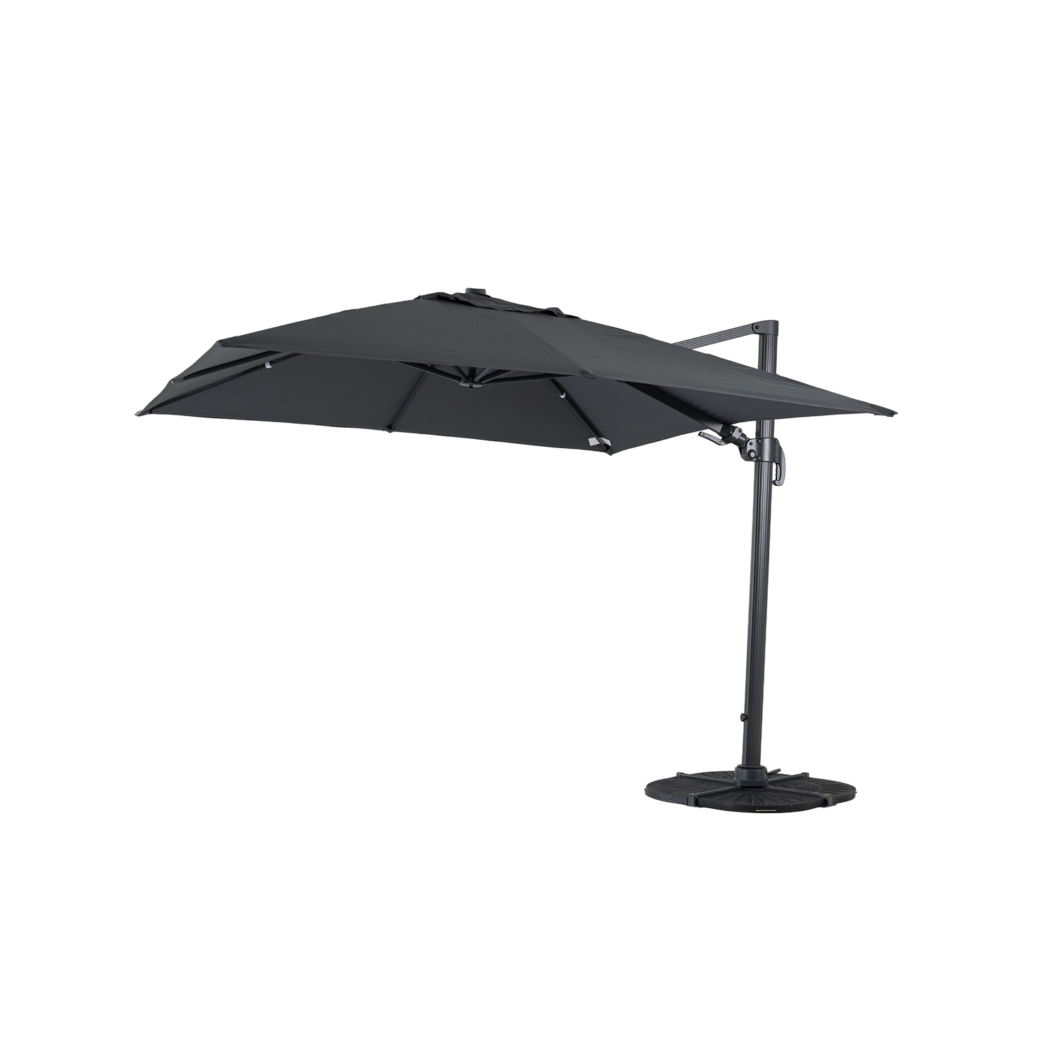 Aluminium / Polyester Sonnenschirm Nova 3x3m anthrazit UV50+