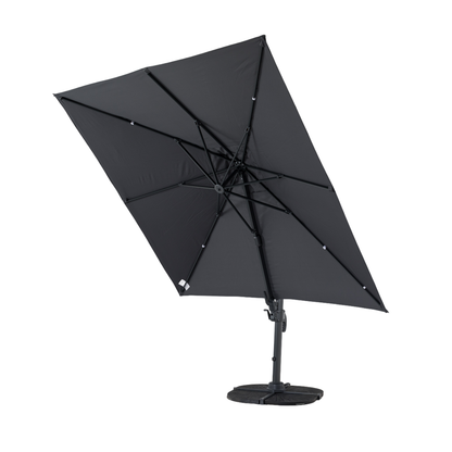 Aluminium / Polyester Sonnenschirm Nova 3x3m anthrazit UV50+