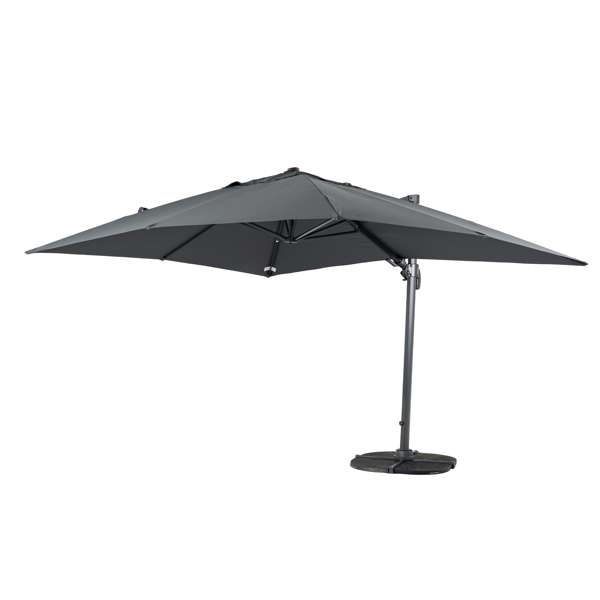 Aluminium / Polyester Sonnenschirm Nova 3x4m anthrazit UV50+