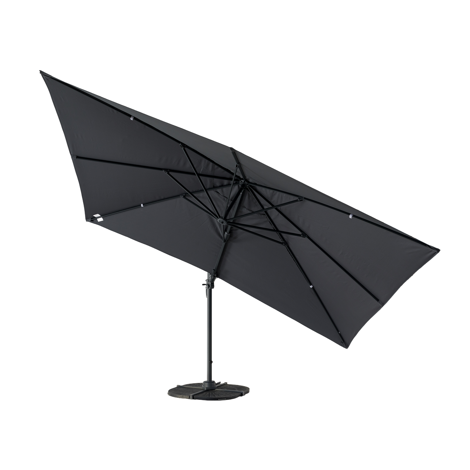 Aluminium / Polyester Sonnenschirm Nova 3x4m anthrazit UV50+