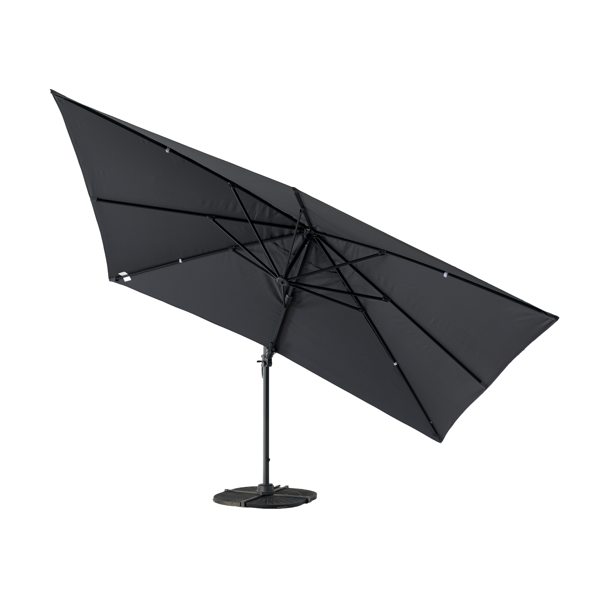 Aluminium / Polyester Sonnenschirm Nova 3x4m anthrazit UV50+