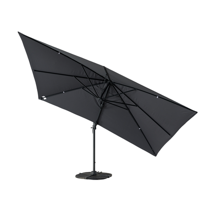 Aluminium / Polyester Sonnenschirm Nova 3x4m anthrazit UV50+