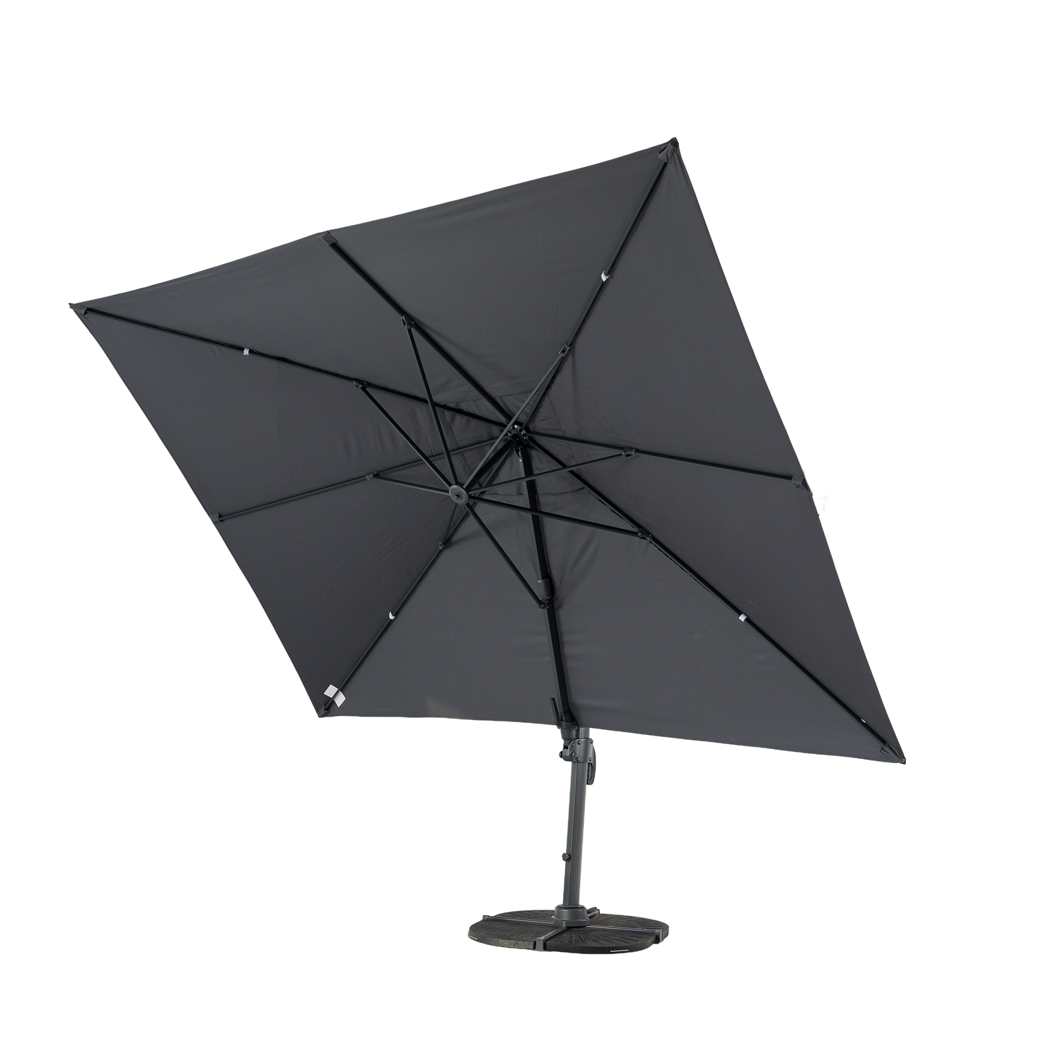 Aluminium / Polyester Sonnenschirm Nova 3x4m anthrazit UV50+