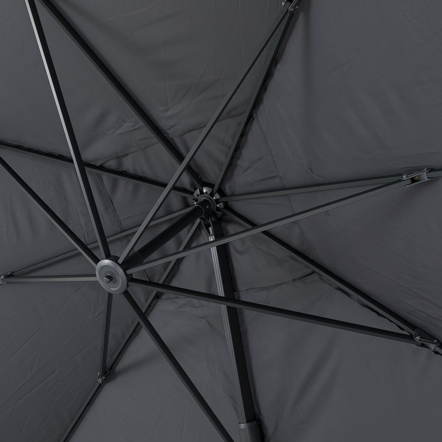 Aluminium / Polyester Sonnenschirm Nova 3x4m anthrazit UV50+