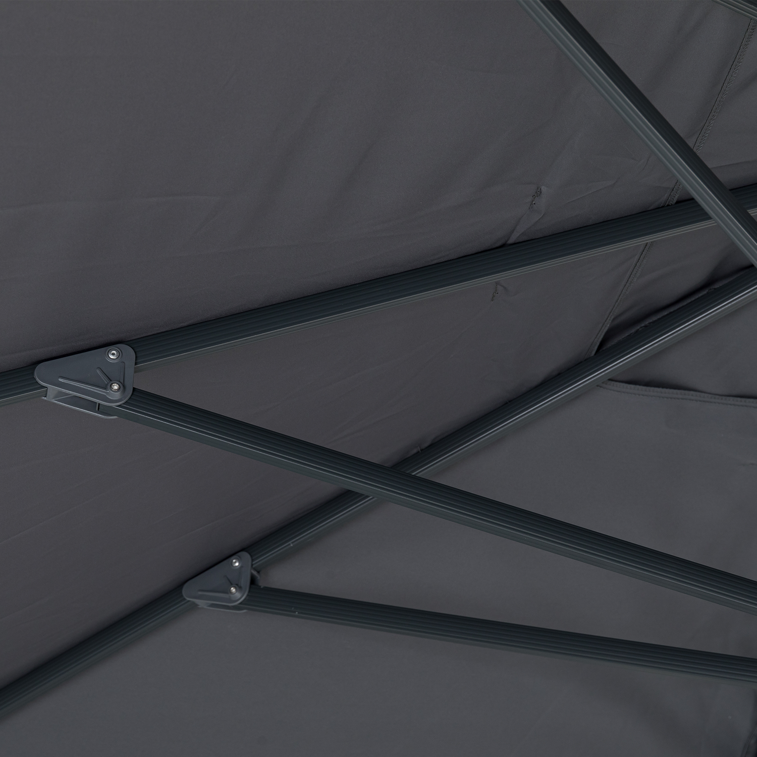 Aluminium / Polyester Sonnenschirm Nova 3x4m anthrazit UV50+