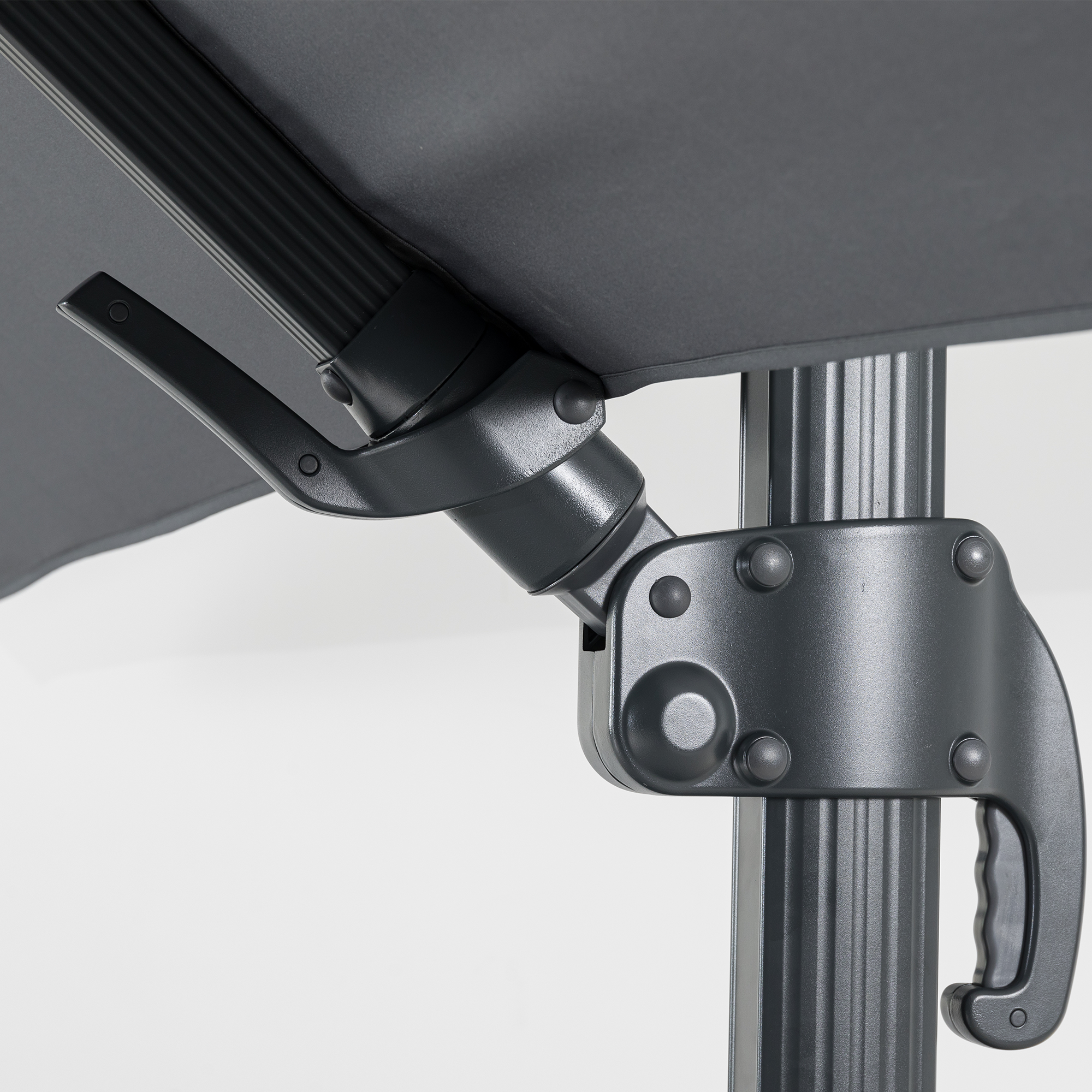 Aluminium / Polyester Sonnenschirm Nova 3x4m anthrazit UV50+