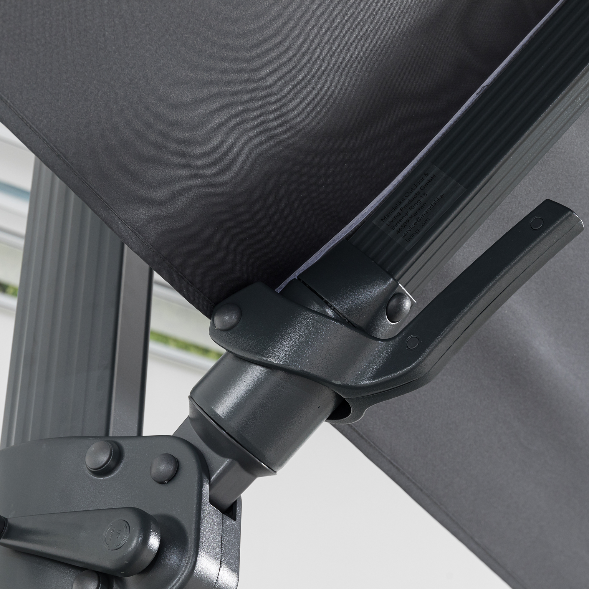 Aluminium / Polyester Sonnenschirm Nova 3x4m anthrazit UV50+