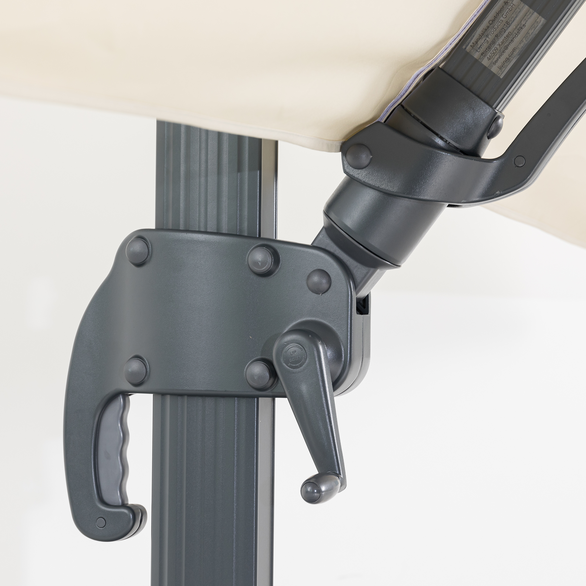 Aluminium / Polyester Sonnenschirm Nova 3x4m natur UV50+