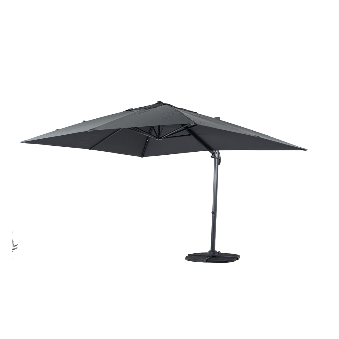 Sonnenschirm Luno 3x4m anthrazit UV50+ / inkl. Schirmständer