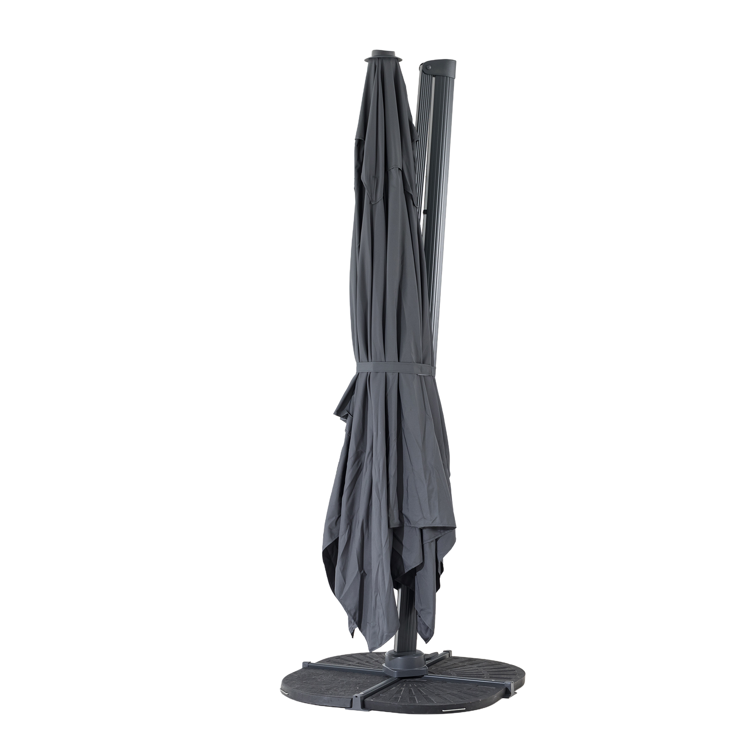 Aluminium / Polyester Sonnenschirm Luno 3x3m anthrazit UV50+