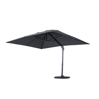 Aluminium / Polyester Sonnenschirm Luno 3x3m anthrazit UV50+