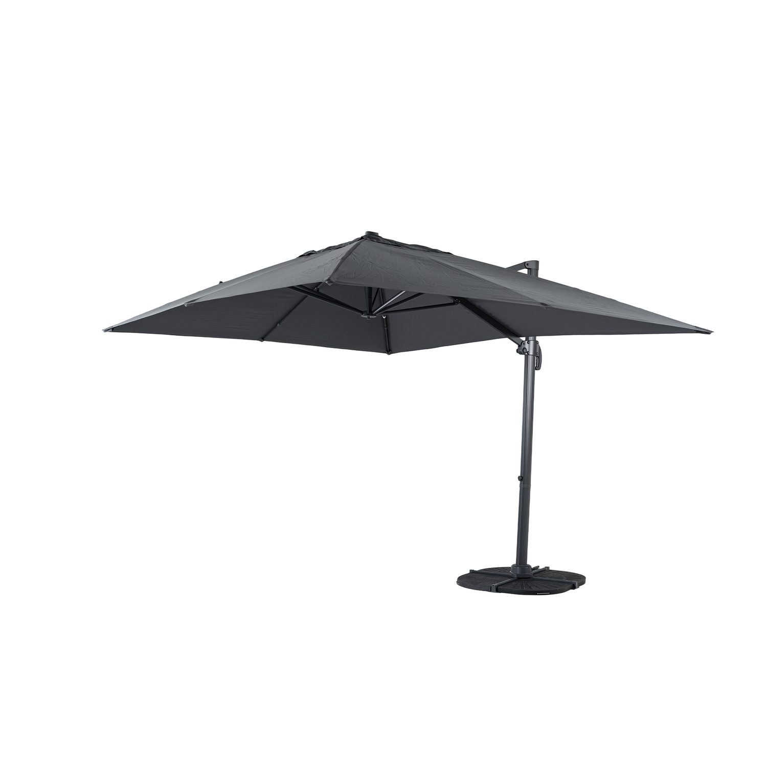 Aluminium / Polyester Sonnenschirm Luno 3x3m anthrazit UV50+