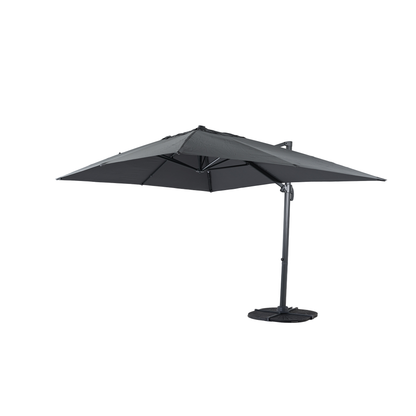 Aluminium / Polyester Sonnenschirm Luno 3x3m anthrazit UV50+