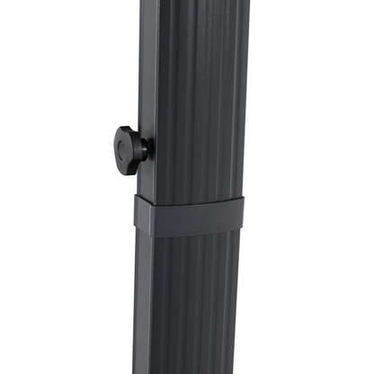 Aluminium / Polyester Sonnenschirm Luno 3x3m anthrazit UV50+