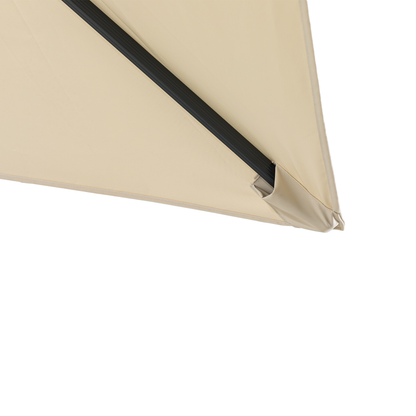 Aluminium / Polyester Sonnenschirm Luno 3x3m natur UV50+