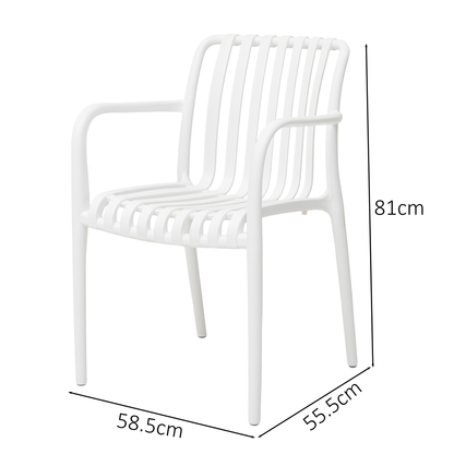 Kunststoff Stapelsessel Viva in der Farbe weiß