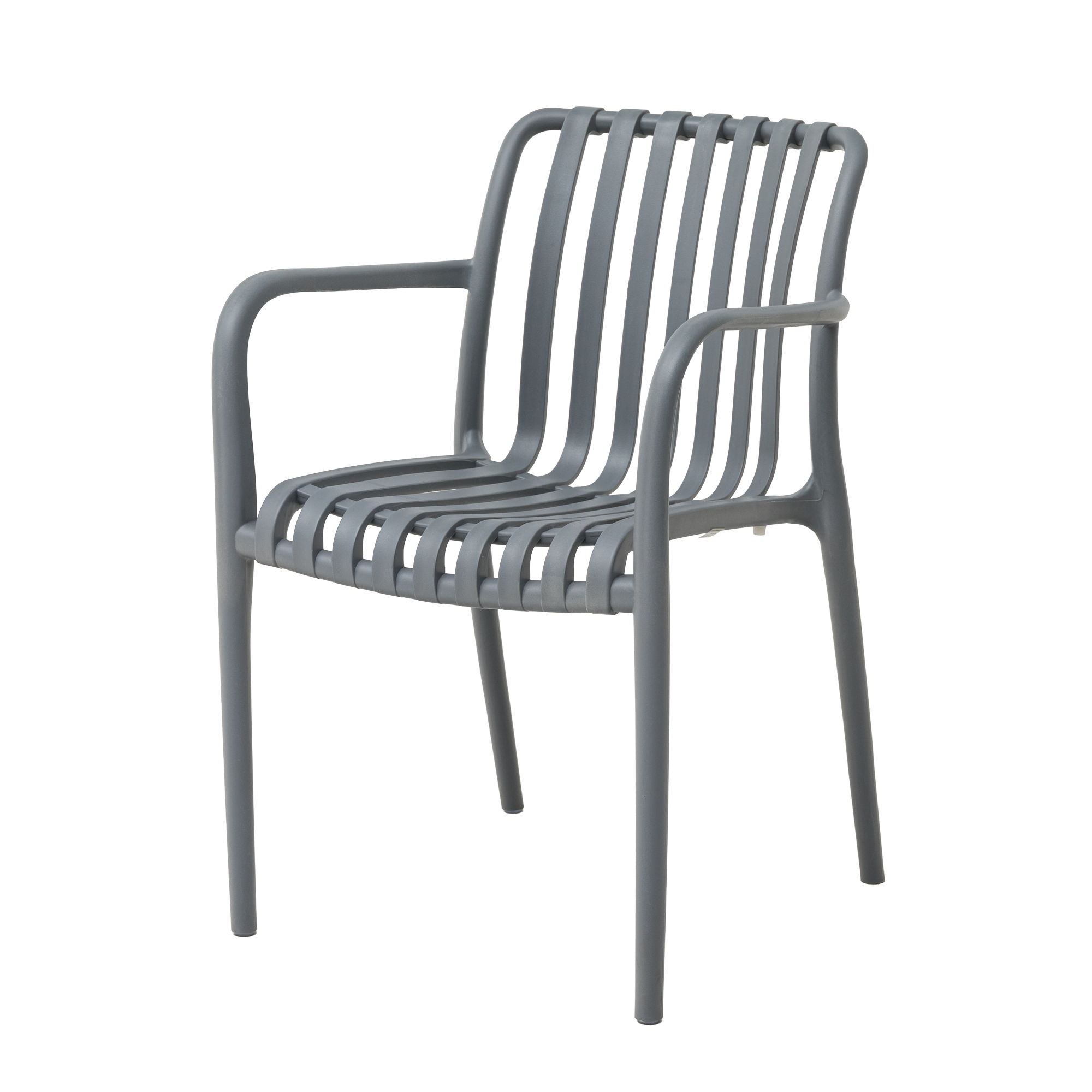Kunststoff Stapelsessel Viva in der Farbe grau