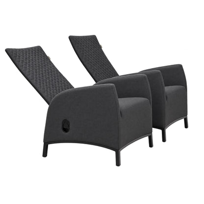 LUXUS, DER DRAUSSEN BLEIBT. Avelon Lounge – 100 % wetterfest LIKA-TEX® Bezug in lava (anthrazit)