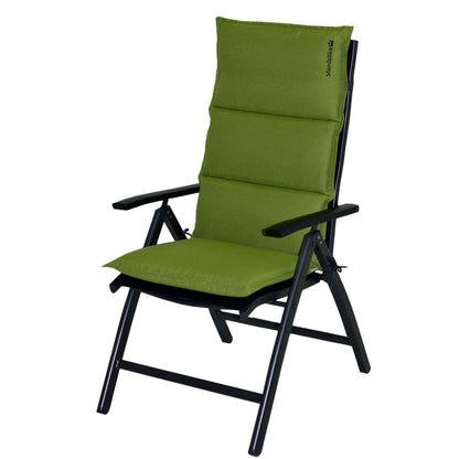 Premium Hochlehner Sesselauflagen / Gartenstuhlauflagen 119 x 48 x 6cm grün