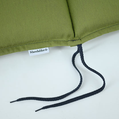 Premium Hochlehner Sesselauflagen / Gartenstuhlauflagen 119 x 48 x 6cm grün