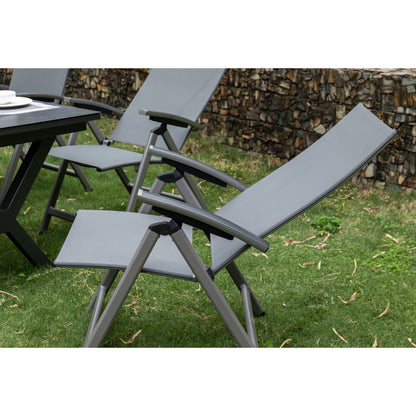 7-tlg. Premium Dining Set / Essgruppe Avantage Silver Moon inkl. Ausziehtisch Phönix