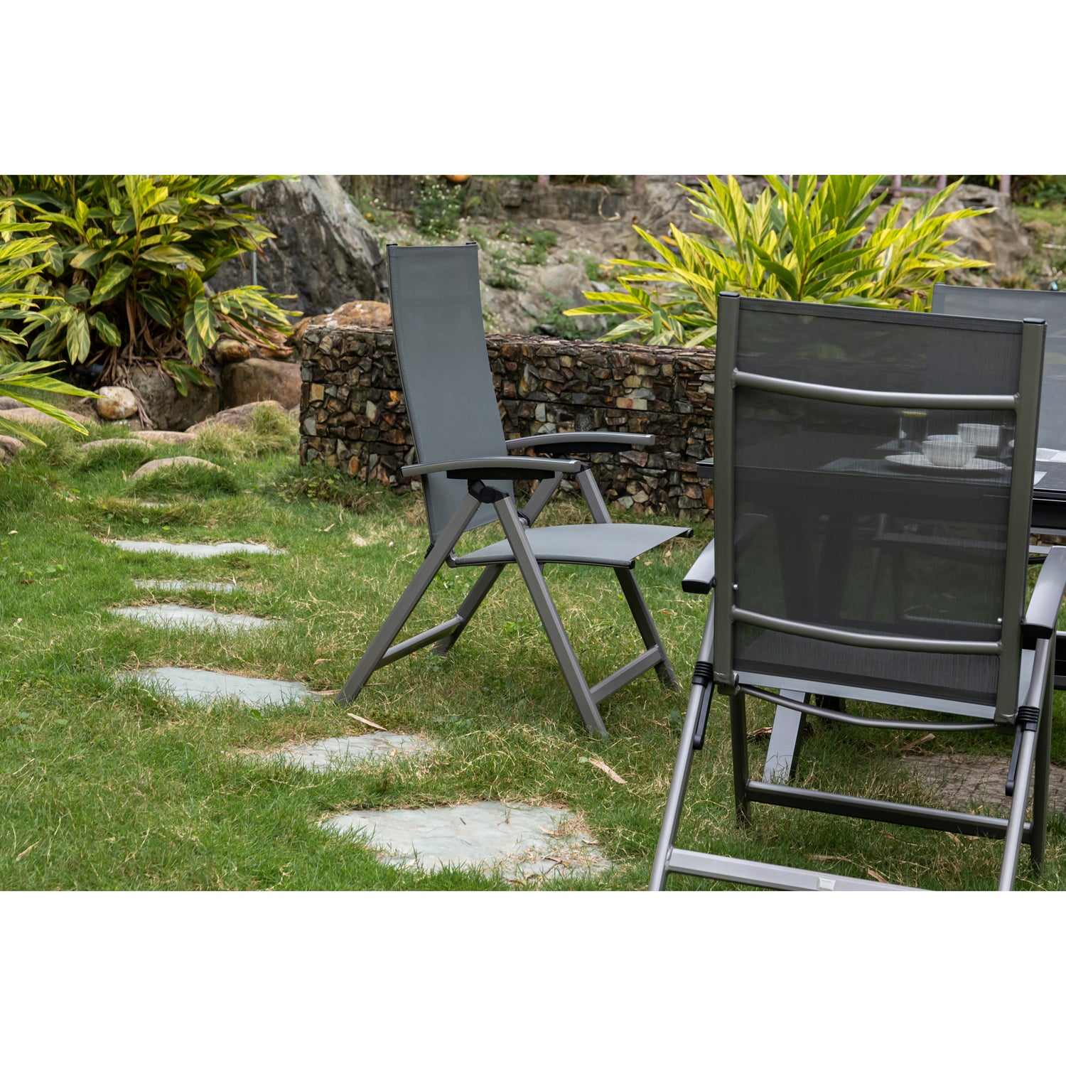 7-tlg. Premium Dining Set / Essgruppe Avantage Silver Moon inkl. Ausziehtisch Phönix