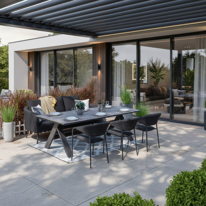 PURO! DAS LUXUS OUTDOOR SET,  100% wetterfest dank LIKA-TEX® Bezug anthrazit