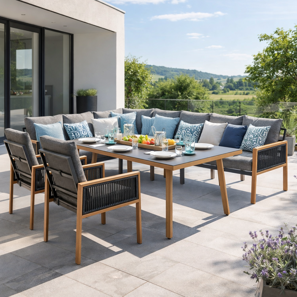 Sommerliches Lounge-Feeling zum Angebotspreis ☀️ Comfort Dining Eck-Lounge Aria / NUR FÜR KURZE ZEIT