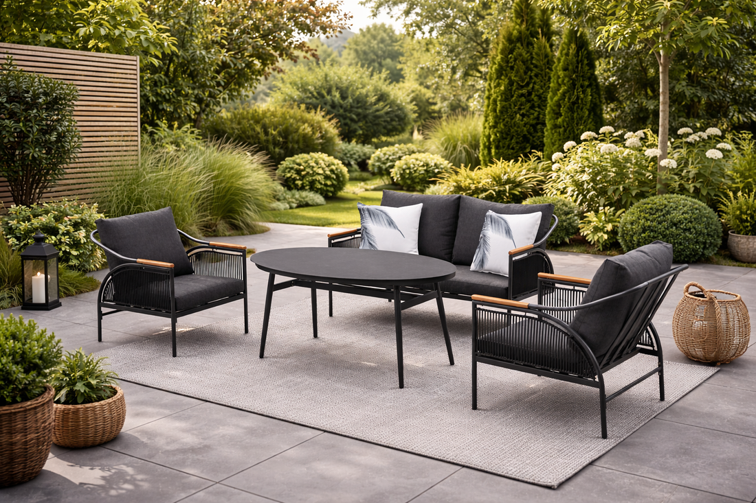 *AUS DER AUSSTELLUNG* Italienischer Chic! Komfort Dining Lounge Set Valencia / sehr bequem &amp; einladend