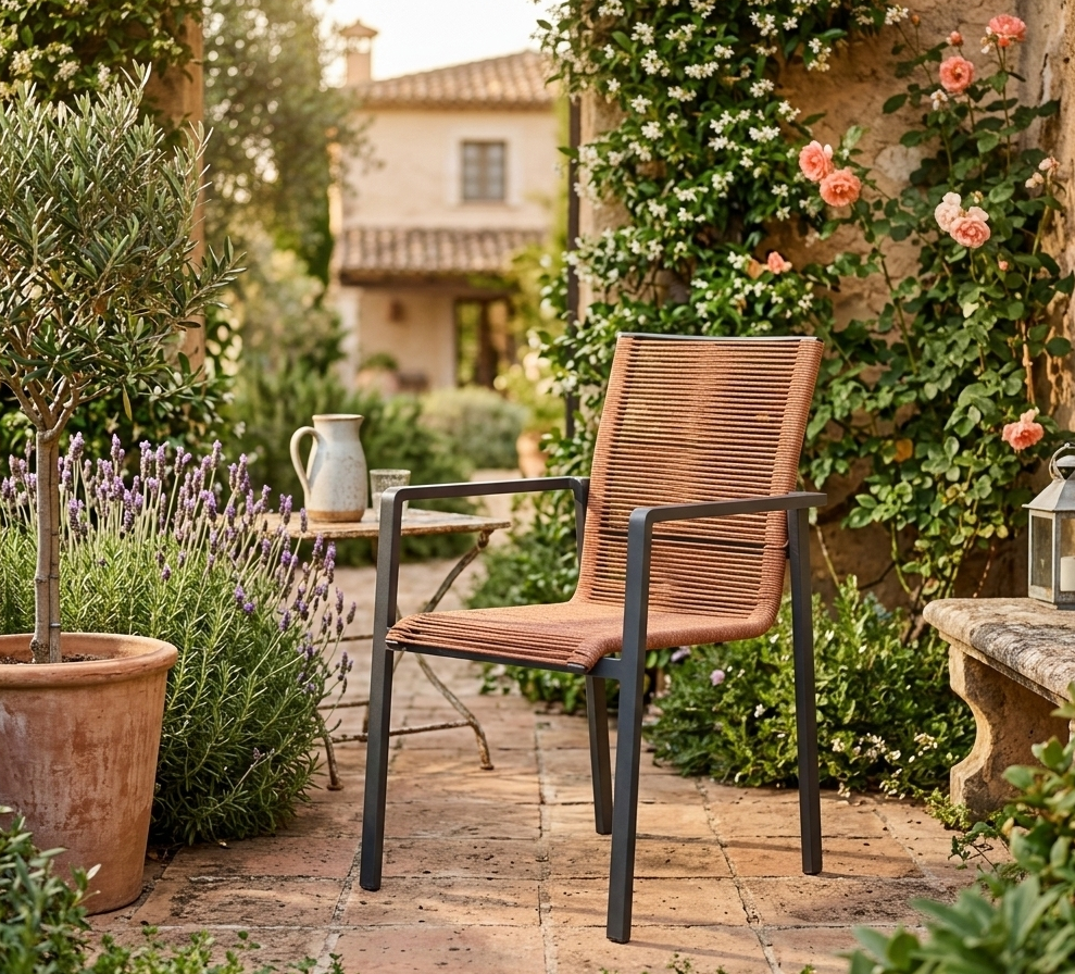 5 tlg Garten-Set Volterra &amp; Zoe in kupfer – Stilvoll genießen im Freien