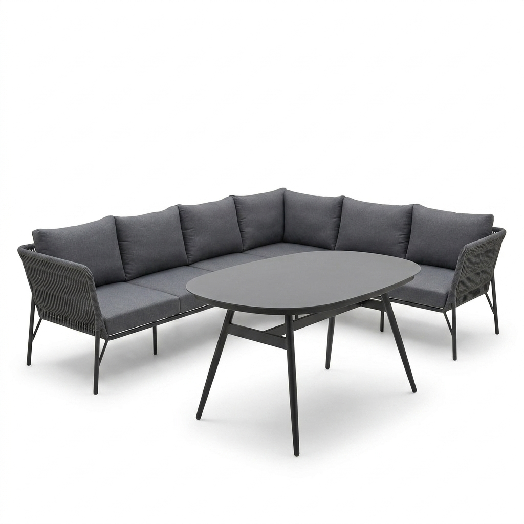 Das ultimative Outdoor-Erlebnis: Design Lounge-Set "Mykonos" &amp; Loungetisch "Puro"