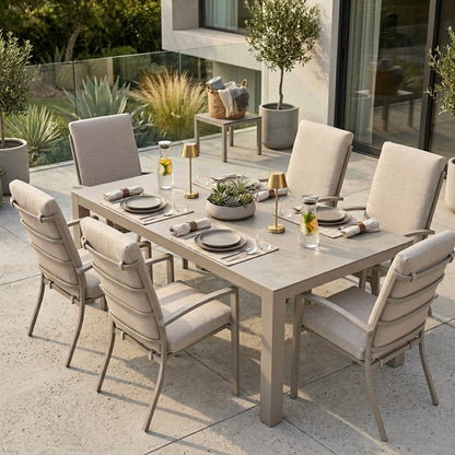 OUTDOOR NEU DEFINIERT! Premium Set Neapel inkl. Madri Sintered Stone Tisch 220x100cm