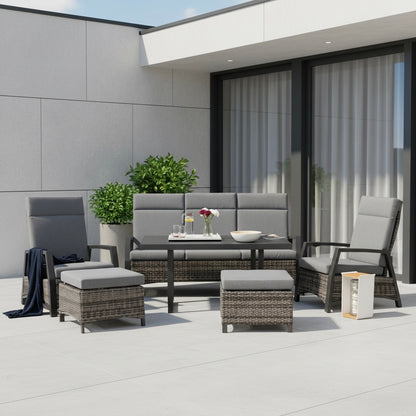 Designer Lounge Ravello / alle Rückenteile stufenlos verstellbar - mehr entspannen geht nicht!