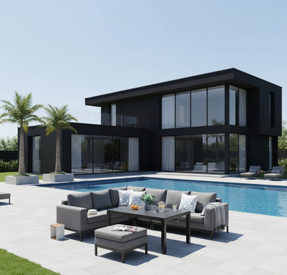 Outdoor Lounge Set Tarent 100% wetterfest mit LIKA-TEX® Bezug