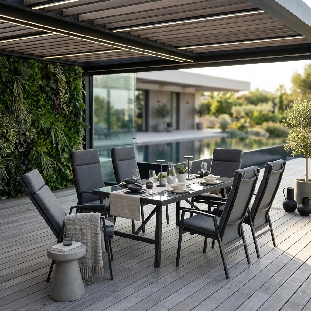 🌞 DEAL DER WOCHE 🌞 Komfort und Design! 13-tlg. Dining Move Set Arctic mit verstellbarer Rückenlehne