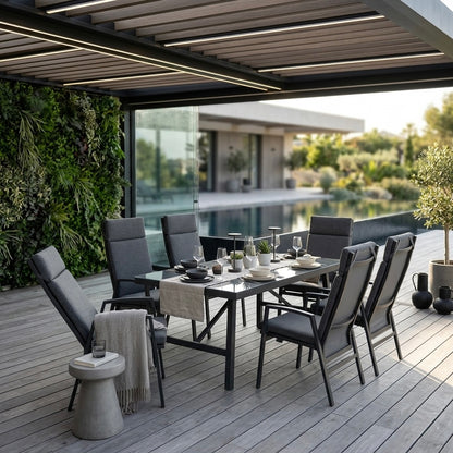🌞 DEAL DER WOCHE 🌞 Komfort und Design! 13-tlg. Dining Move Set Arctic mit verstellbarer Rückenlehne