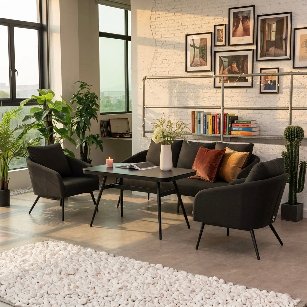 *AUS Der AUSSTELLUNG* Outdoor Lounge Set Pulse LIKA-TEX® Bezug zu 100% Wetterfest