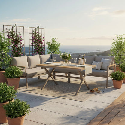 Dining Lounge Set Meran - Luxeriös &amp; Natürlich schön. Pflegeleicht komfortabel.