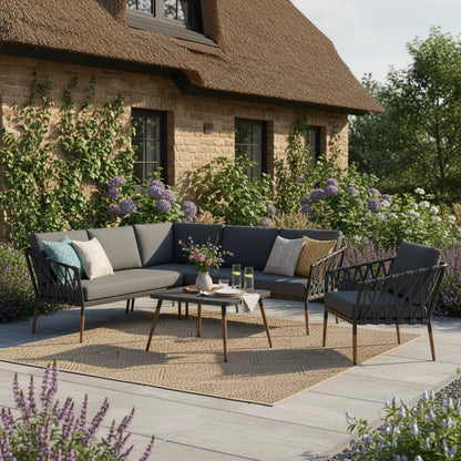 Design Lounge Set Amantea - Gemütlichkeit und Stil vereint in einer Lounge inkl. Sessel