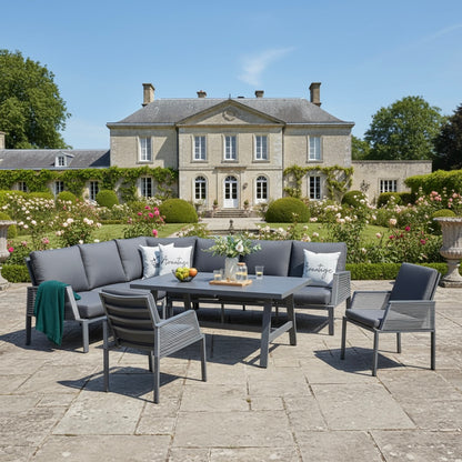 Dining Eck Lounge Elba XXL inkl. 2x Dining Sessel / Extra hohe Rücken / Wetterfest