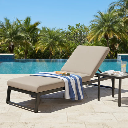 Outdoor Sonnenliege Heritage 100% wetterfest LIKA-TEX® Bezug in sand (natur) / Wetterfest