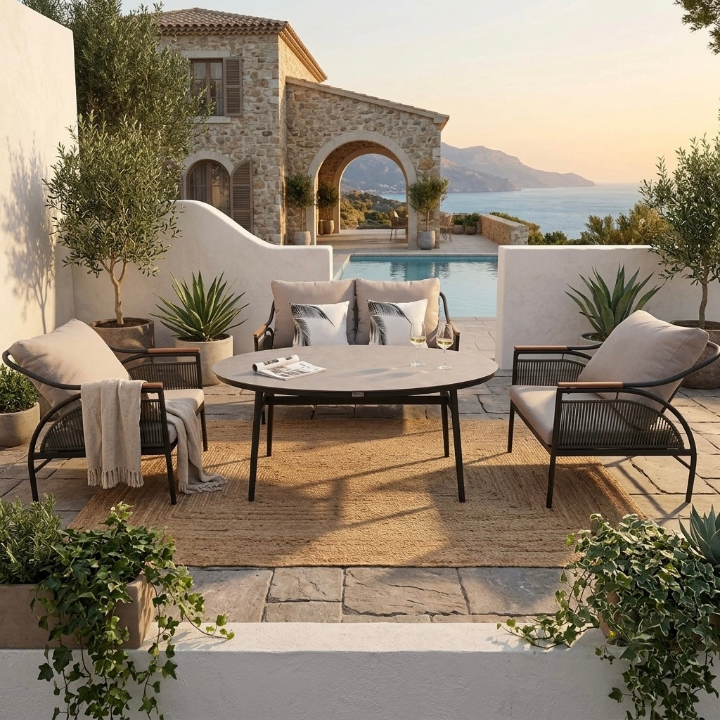 SUMMER SALE ☀️⛱️🏝️ Gartenmöbel Lounge Valencia / sehr bequem &amp; extra hoher Rücken