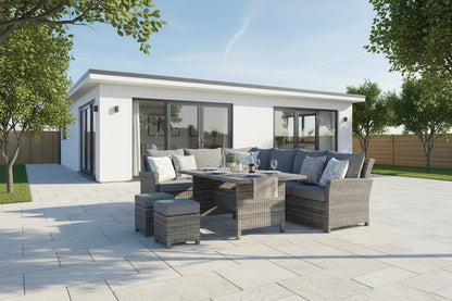 Premium Dining Lounge Set Havanna Luna variabel stellbar / Ideal zum Speisen