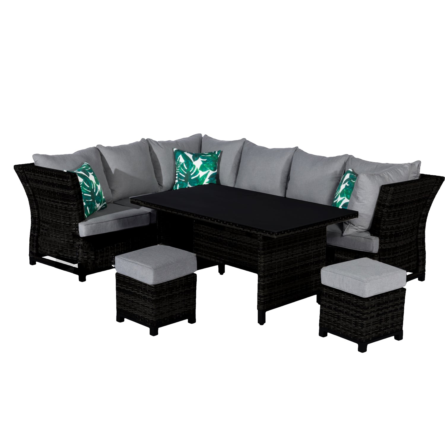 Kissenset passend zum Dining Eck-Lounge Set Havanna Deluxe Moon grey - 3in1 Funktion