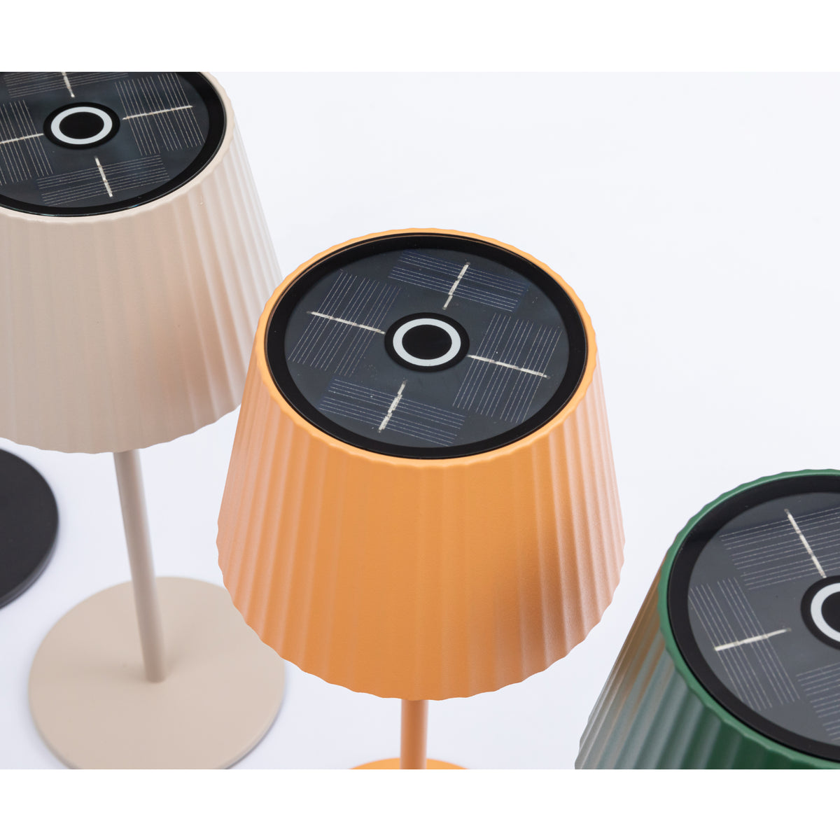 Moderne Solar LED Lampe POLARIS – mobil, dimmbar & elegant