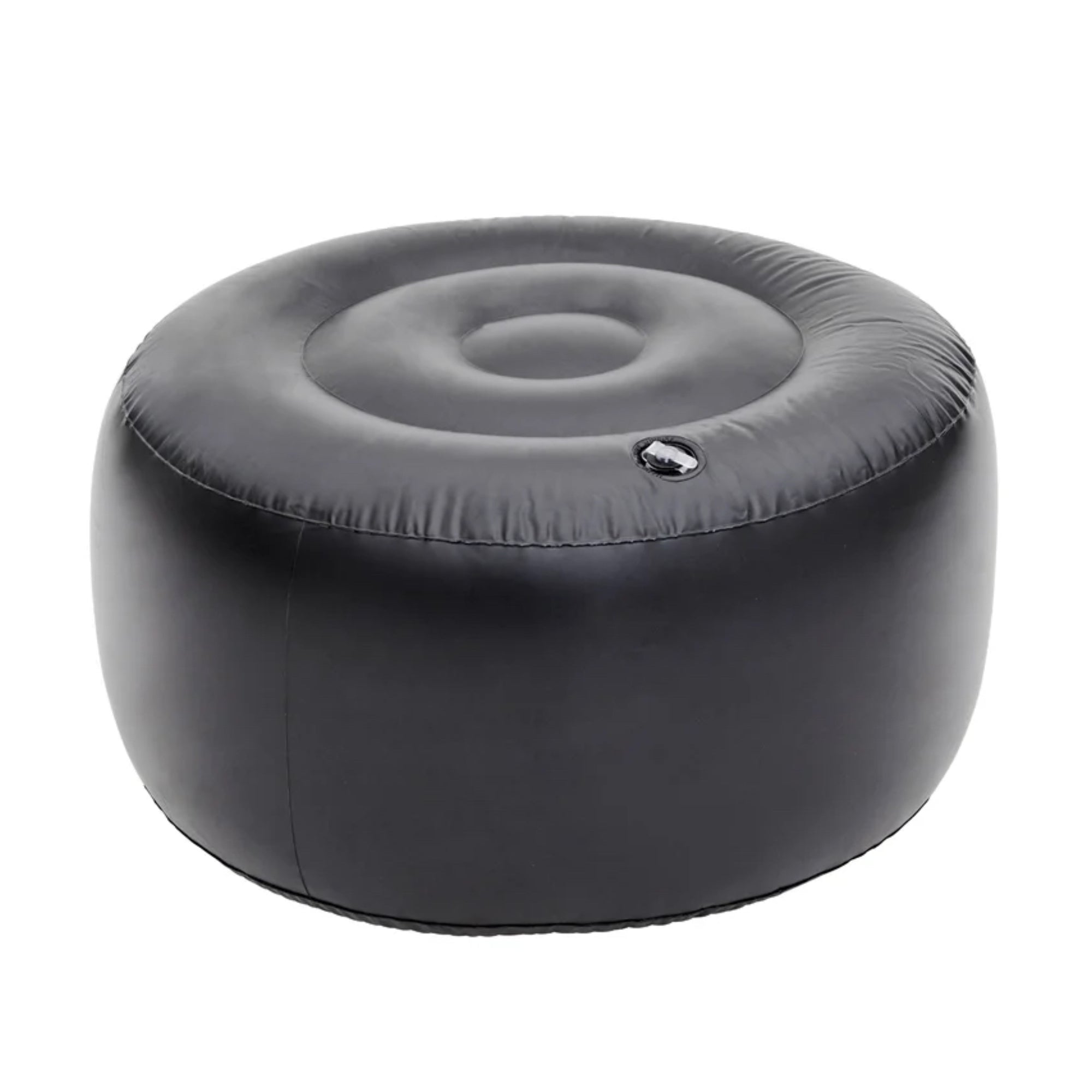 Comfort Aufblasbarer Hocker / In- und Outdoor Sitzpouf / Puff / Sitzhocker / Wasserfest blau / weiß