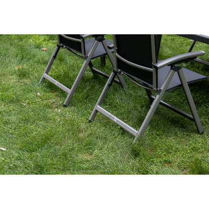 7 tlg. Premium Dining Set / Essgruppe Avantage Dark Moon inkl. 220 cm Tisch Ravello