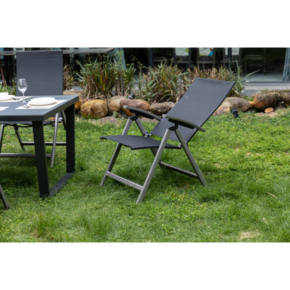 7 tlg. Premium Dining Set / Essgruppe Avantage Dark Moon inkl. 220 cm Tisch Ravello