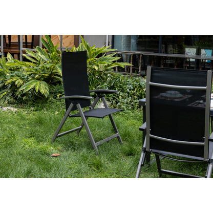 7 tlg. Premium Dining Set / Essgruppe Avantage Dark Moon inkl. 220 cm Tisch Ravello